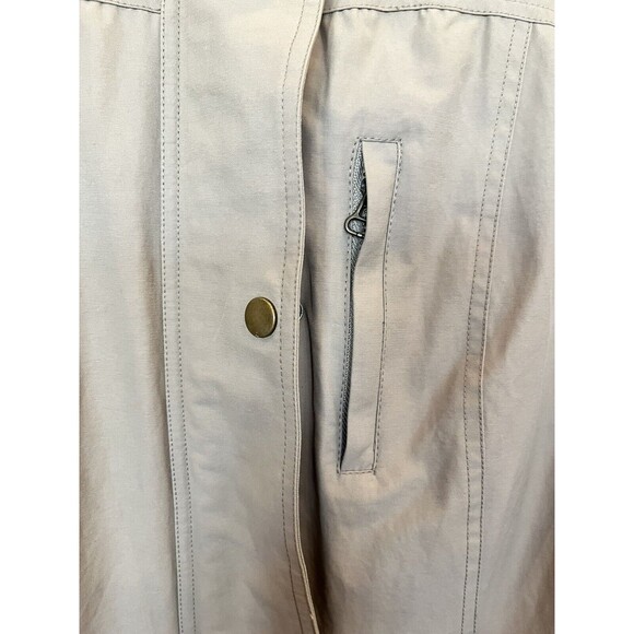 Pendleton Rain Coat Jacket with Hood Womens Tan belted size Small Dark Beige - Picture 11 of 12